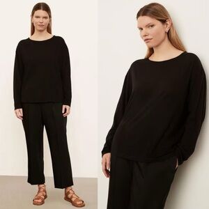 Vince | Boxy Long Sleeve Crew Neck T-Shirt